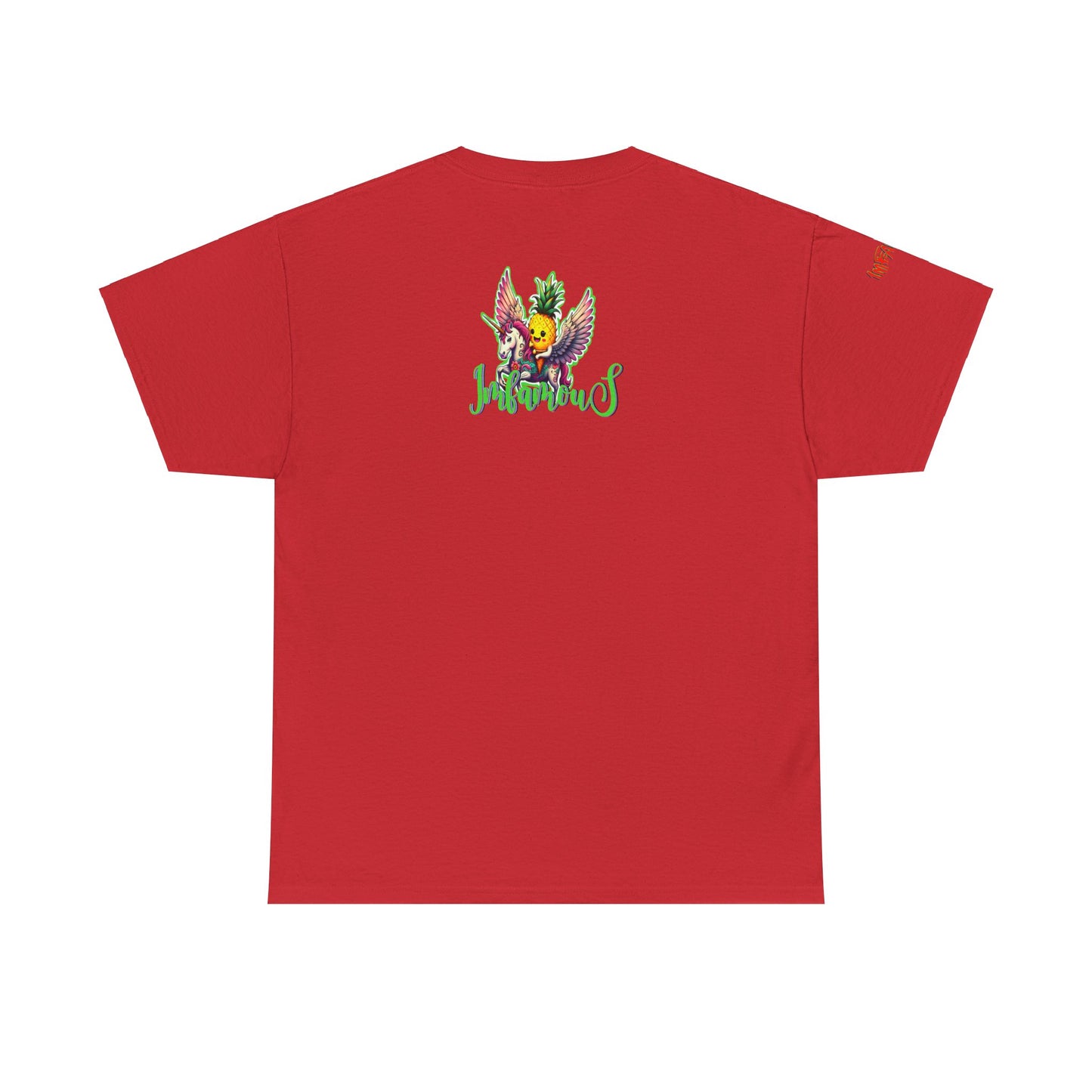 Graphic Tee Unipineapple Flying on Unicorn Heavy Cotton T-shirt