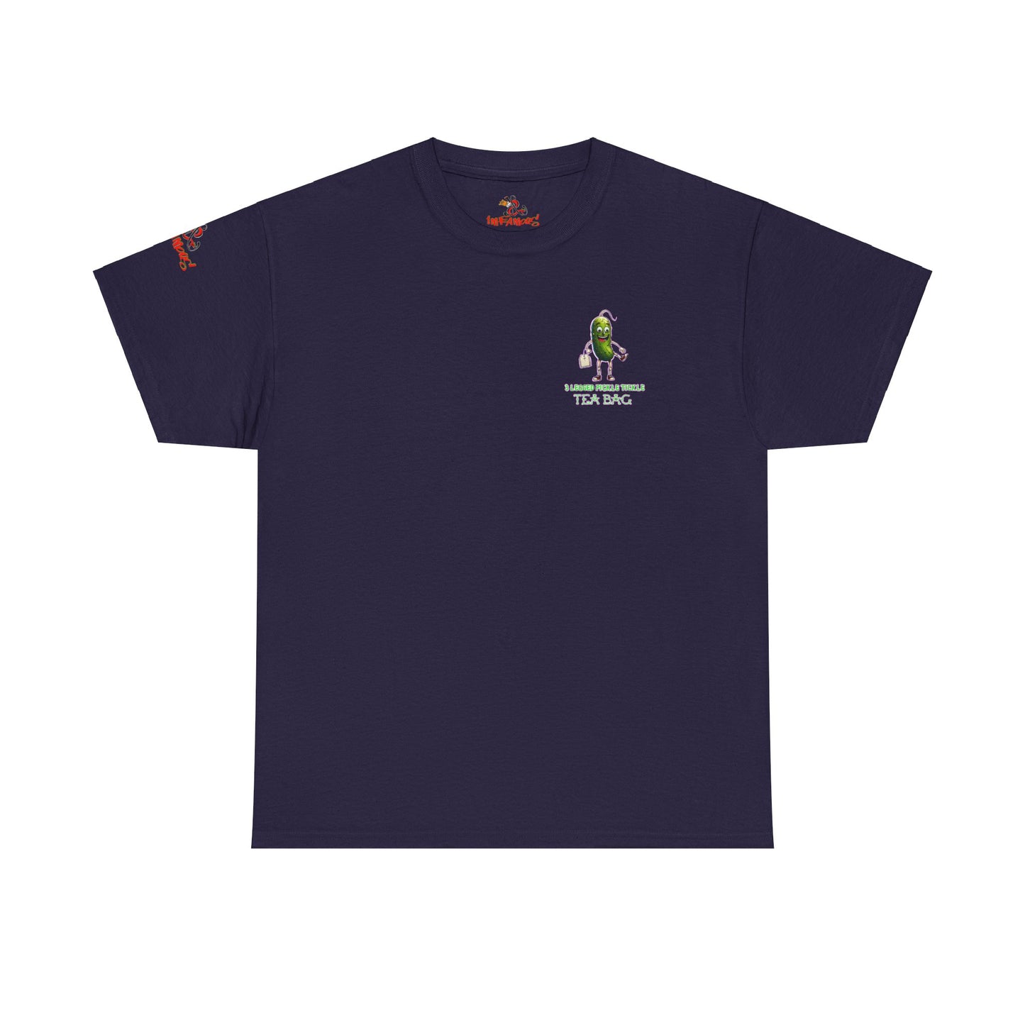 Premium Graphic T-shirt - Imfamous 3 Legged Pickle Tickle Tea Bag Design