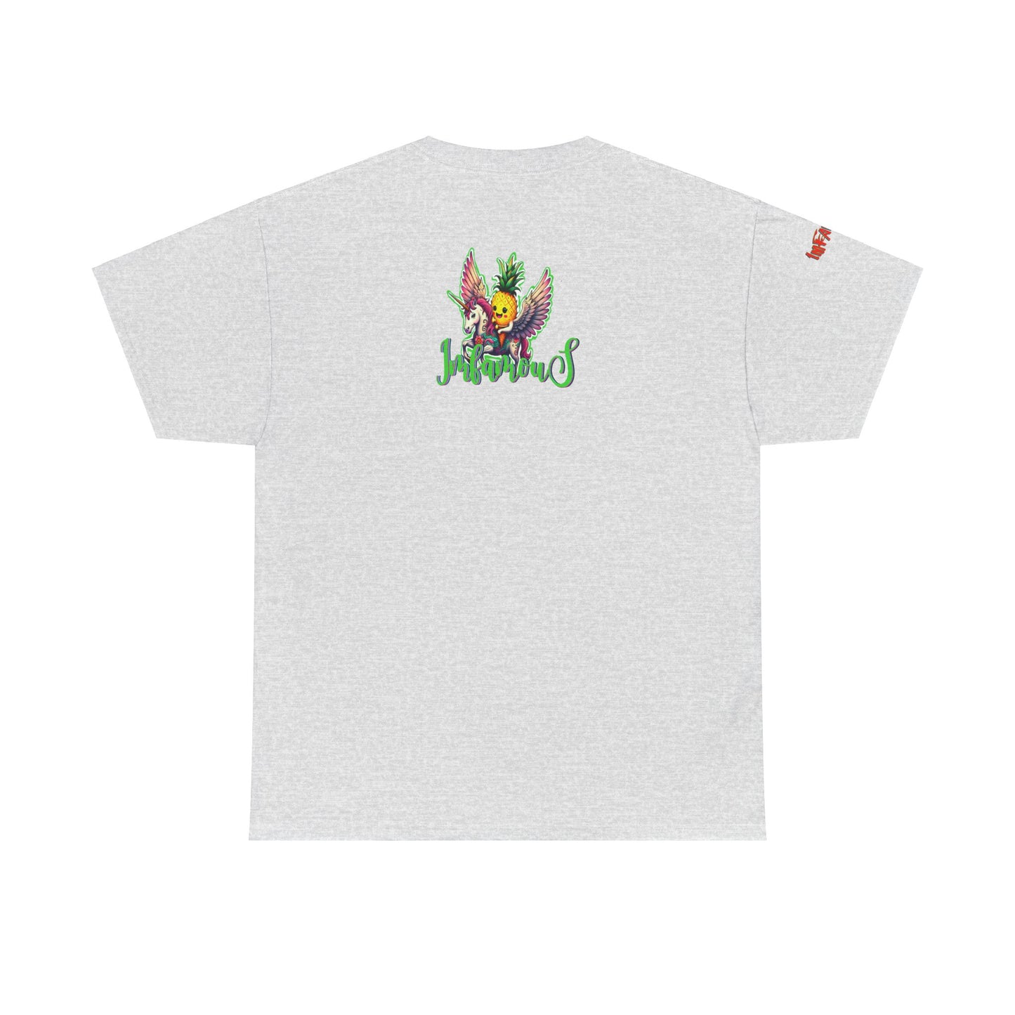 Graphic Tee Unipineapple Flying on Unicorn Heavy Cotton T-shirt
