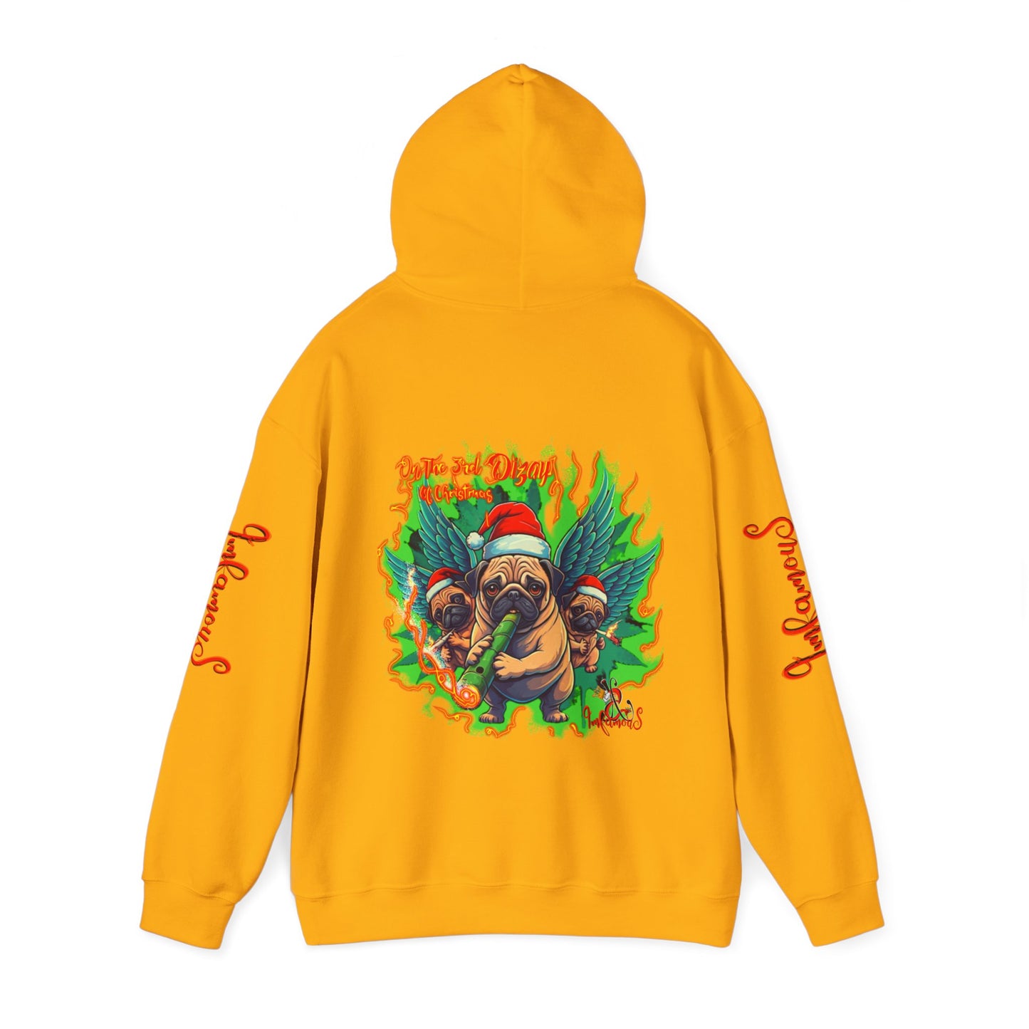 Premium hooded sweatshirt- Imfamous Pug Life