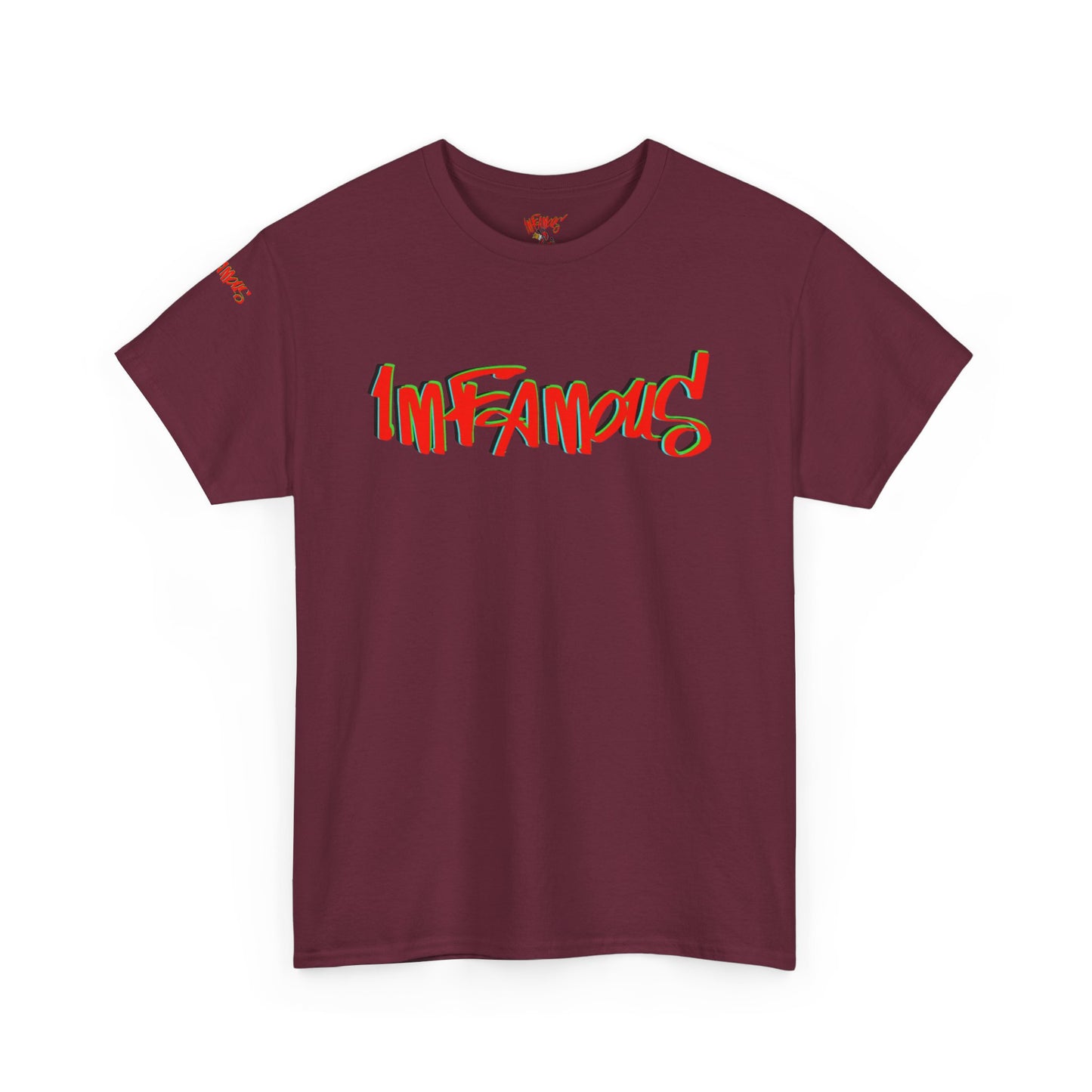 Premium graphic T-shirt - Imfamous halloween logo Design