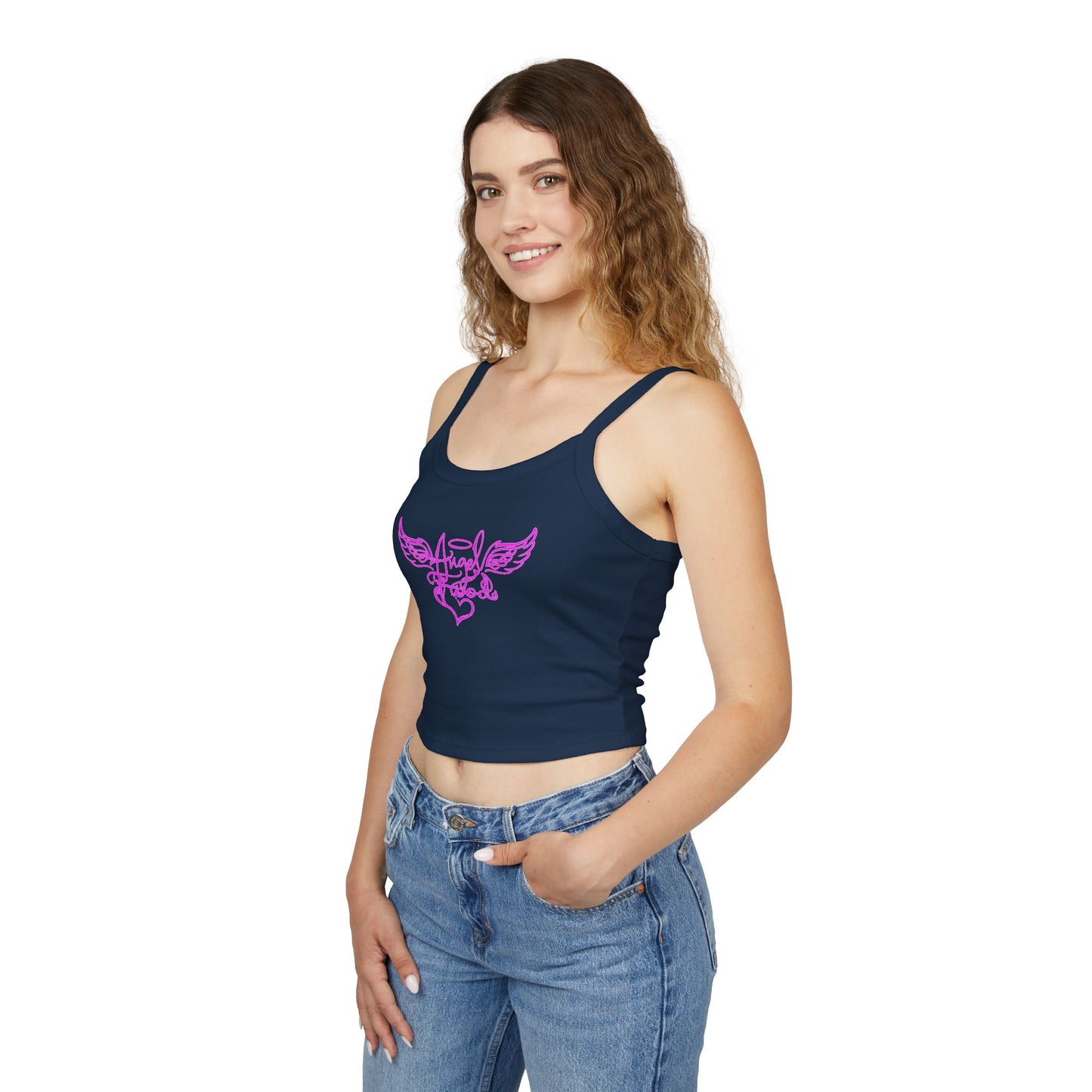 Angel Wings Spaghetti Strap Tank Top - Perfect for Summer & Festivals - Angel Food - Imfamous design - sexy Top for women