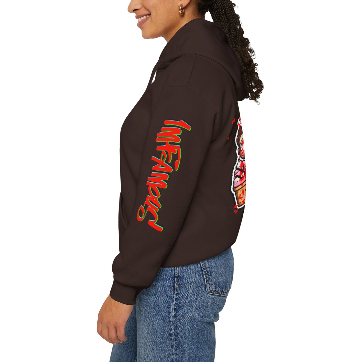 Sudadera con capucha con el famoso diseño de Bad Pussy Cat - Unisex