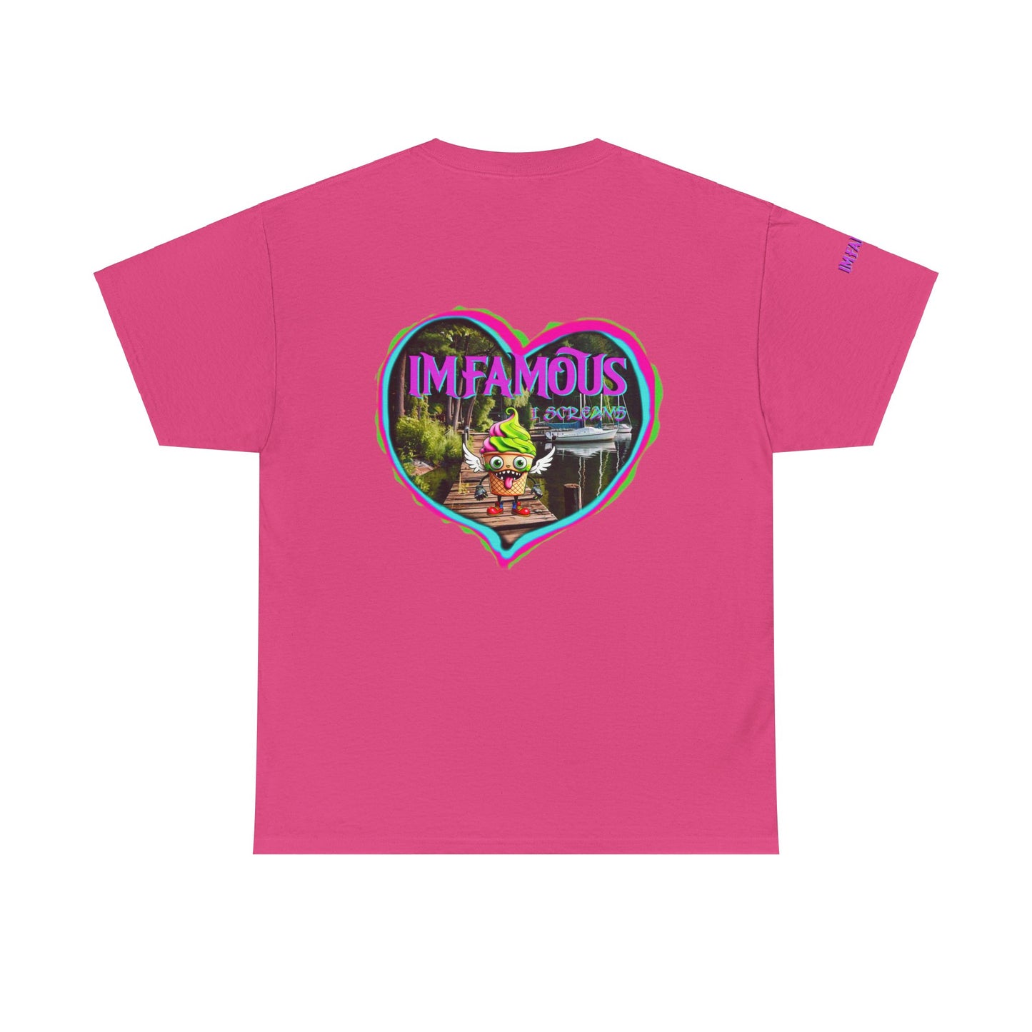 Premium Graphic T-Shirt - I Love Imfamous I-Screams Premium Unisex Heavy Cotton Tee
