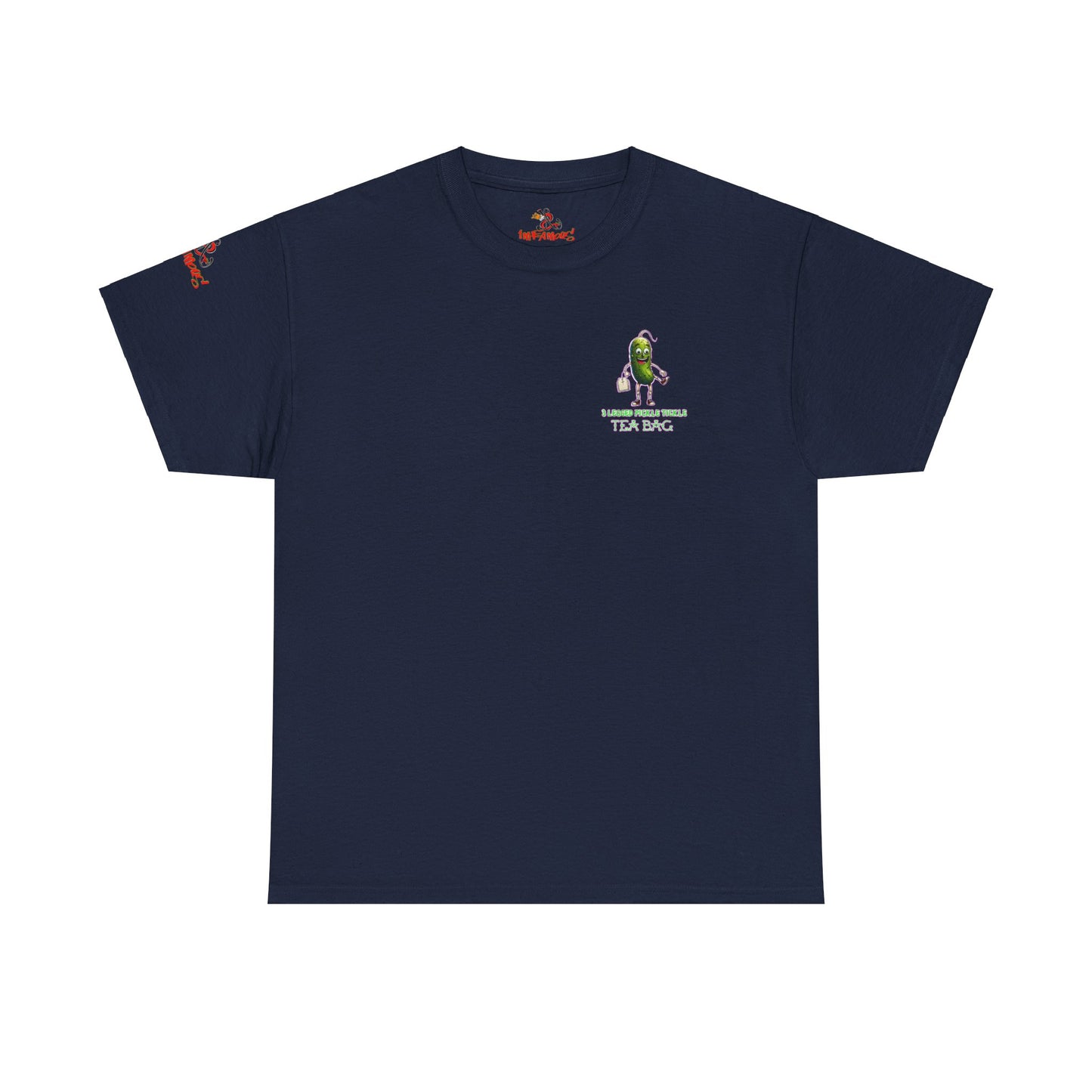 Premium Graphic T-shirt - Imfamous 3 Legged Pickle Tickle Tea Bag Design