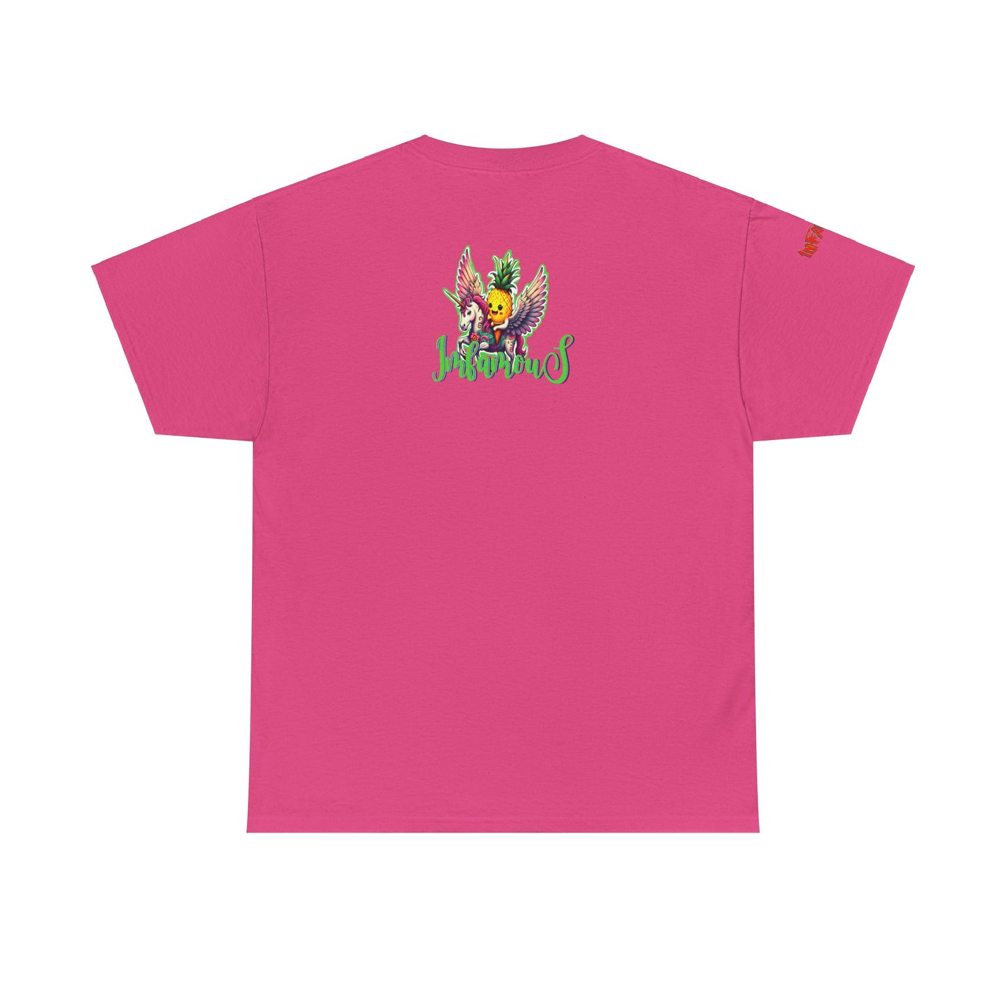 Graphic Tee Unipineapple Flying on Unicorn Heavy Cotton T-shirt