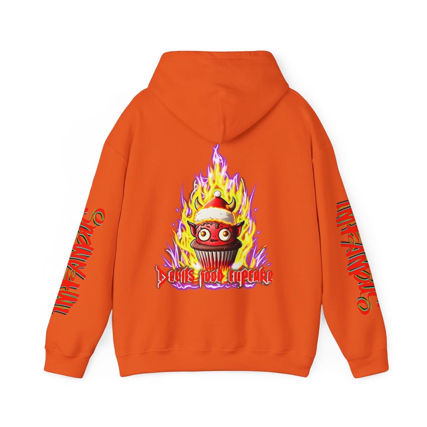Premium Hooded Sweatshirt - Imfamous Devils Food Cupcake Design