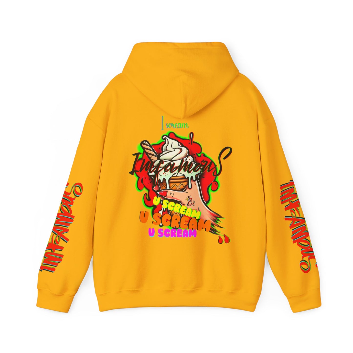 premium Hooded Sweatshirt - Imfamous I-scream Halloween spooky