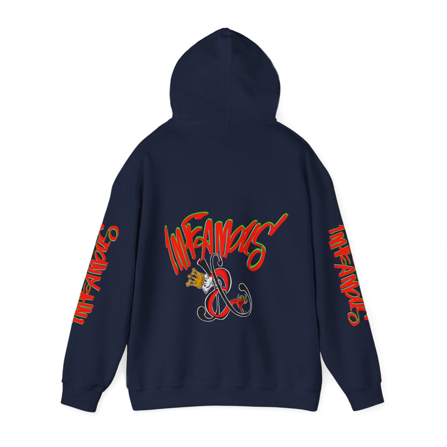 带有 Imfamous 品牌徽标的连帽运动衫