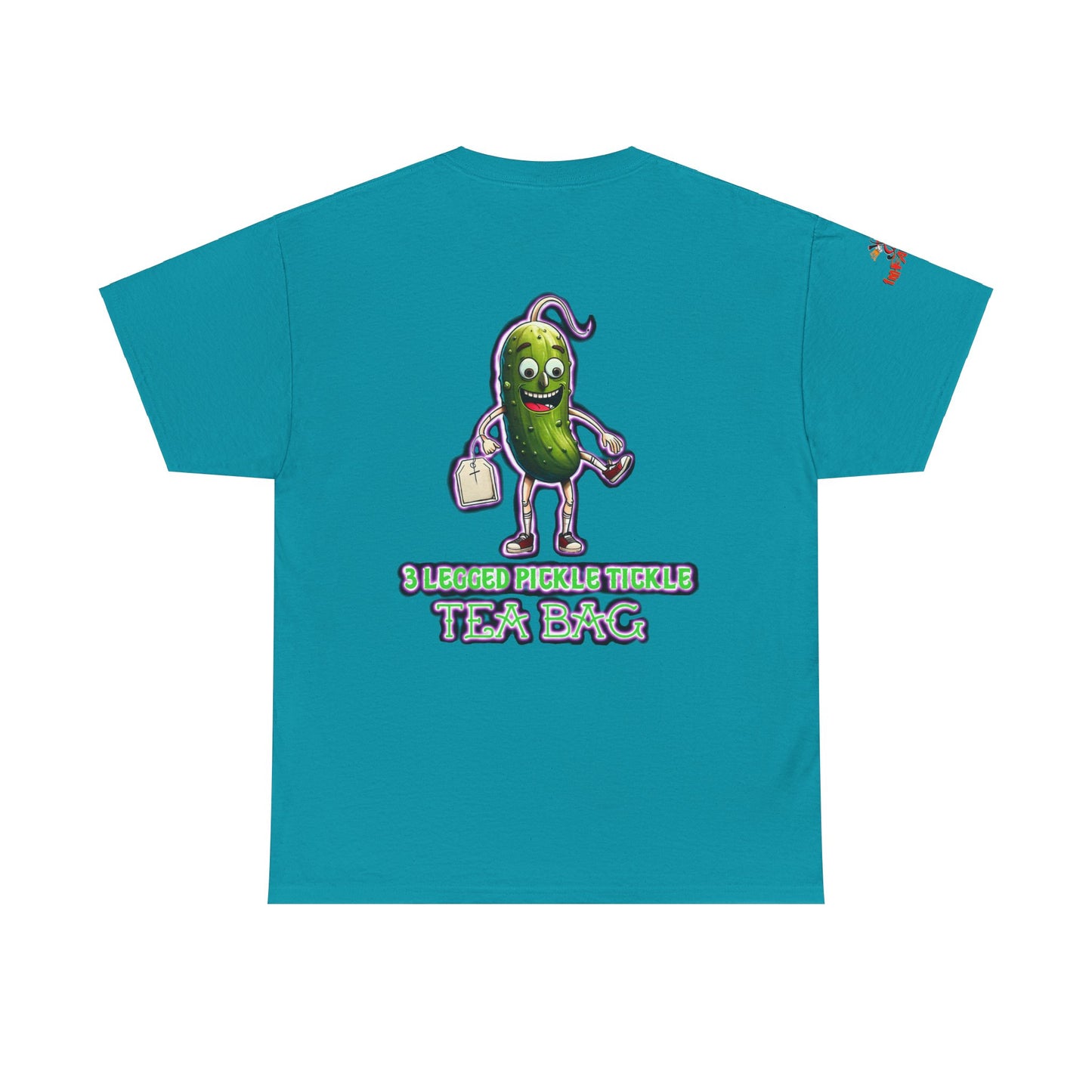 Premium Graphic T-shirt - Imfamous 3 Legged Pickle Tickle Tea Bag Design