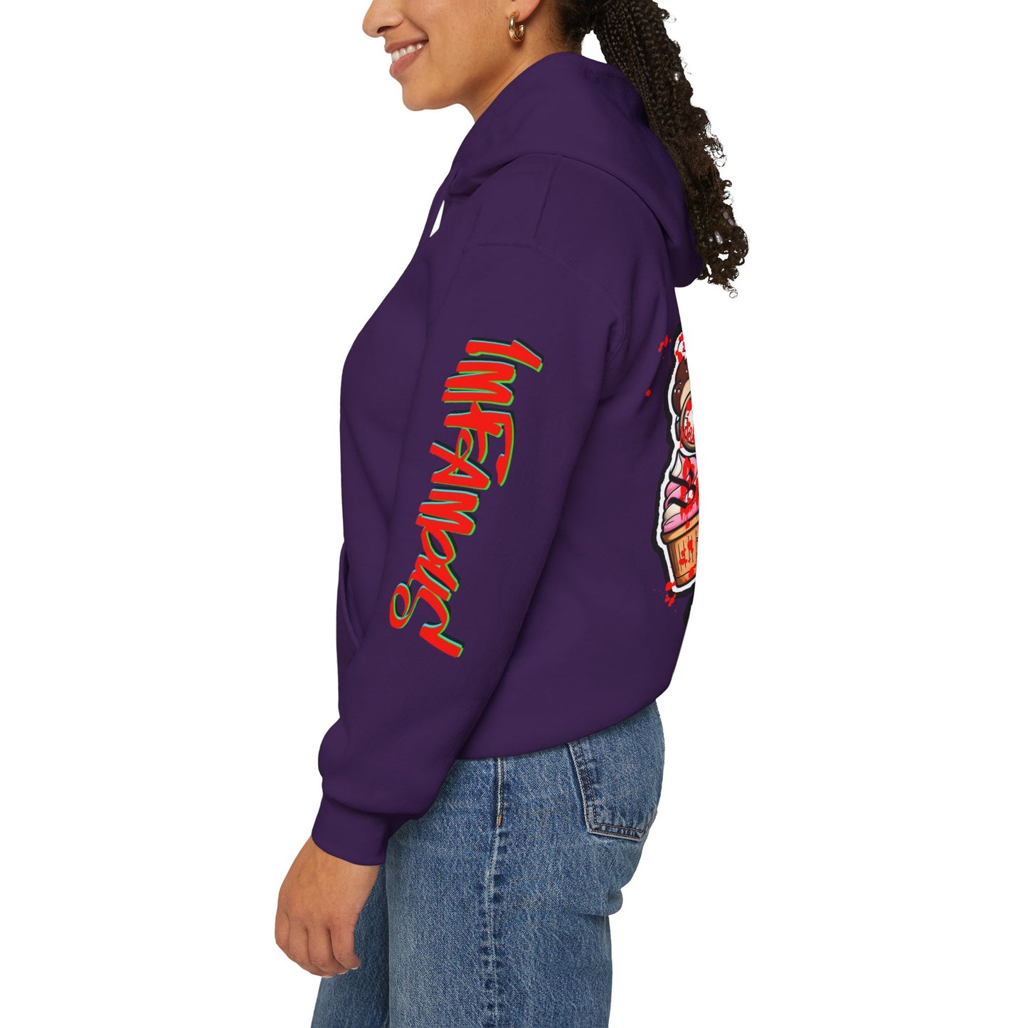 Sudadera con capucha con el famoso diseño de Bad Pussy Cat - Unisex