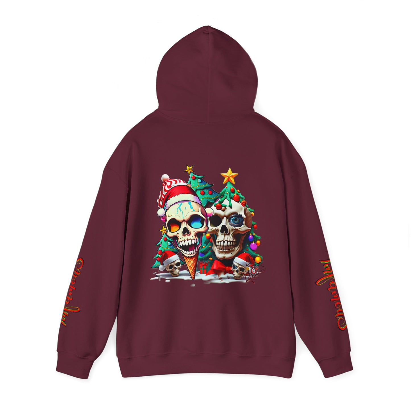 Premium hooded sweatshirt - Imfamous Christmas Skull i-scream - Imfamous Design