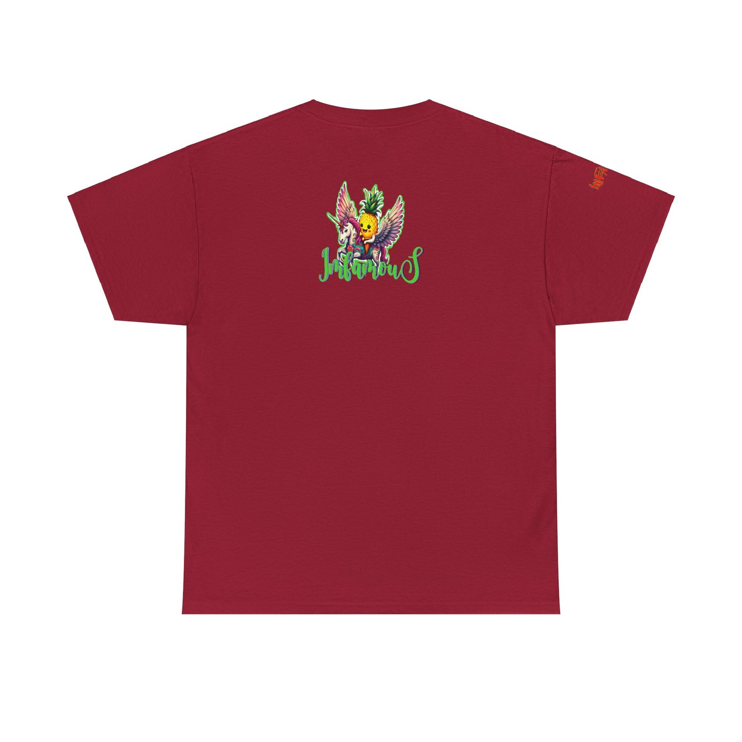 Graphic Tee Unipineapple Flying on Unicorn Heavy Cotton T-shirt