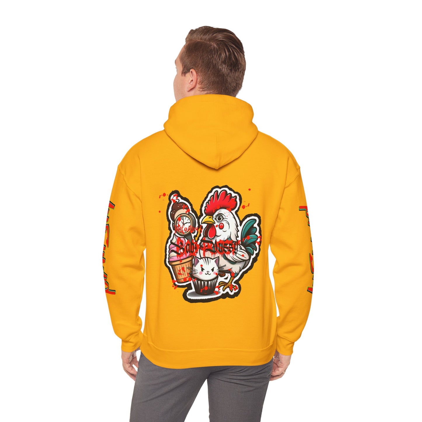 Sudadera con capucha con el famoso diseño de Bad Pussy Cat - Unisex