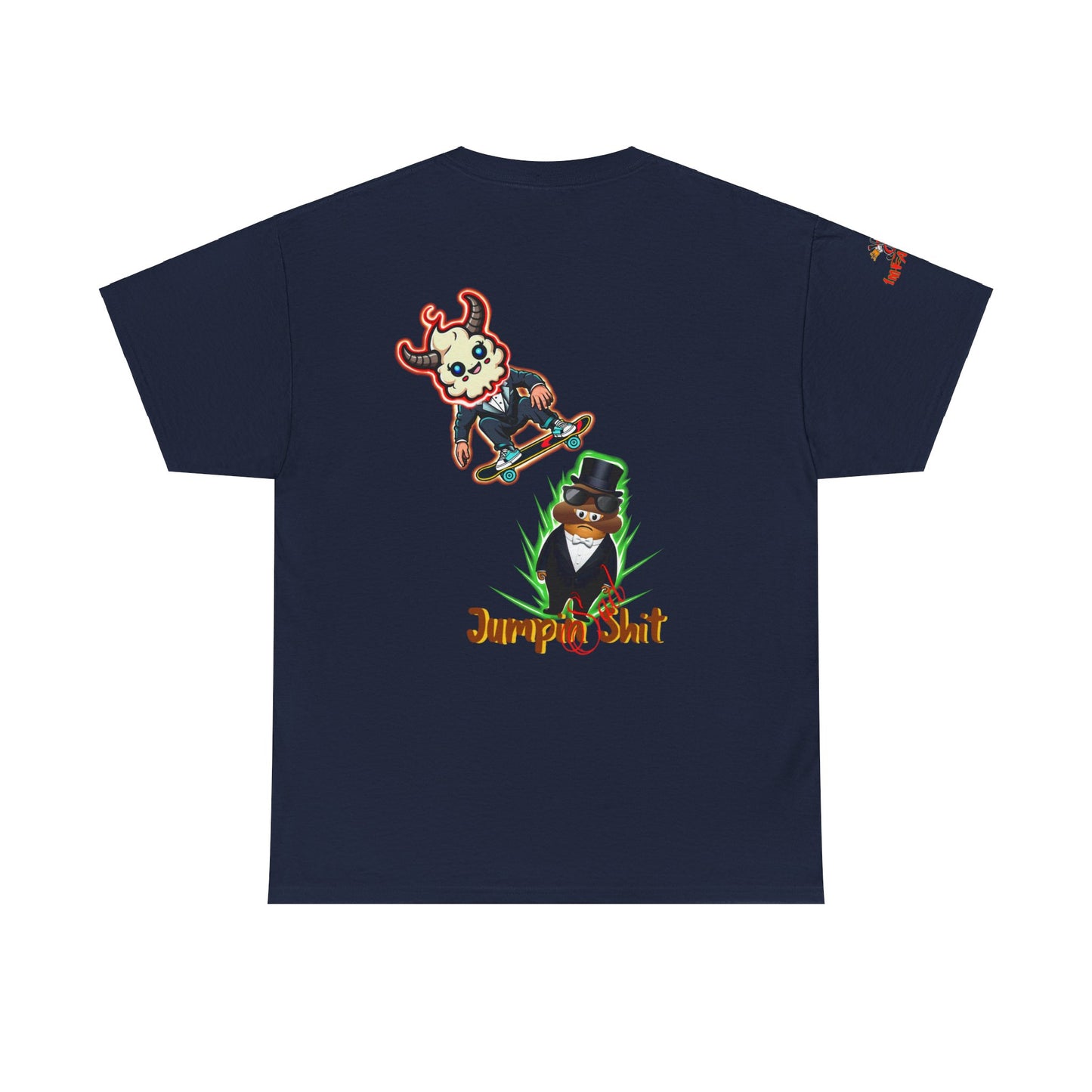 Imfamous jumpin Sad Shit premium graphic Tee - Imfamous Jumping Sad Shit Design