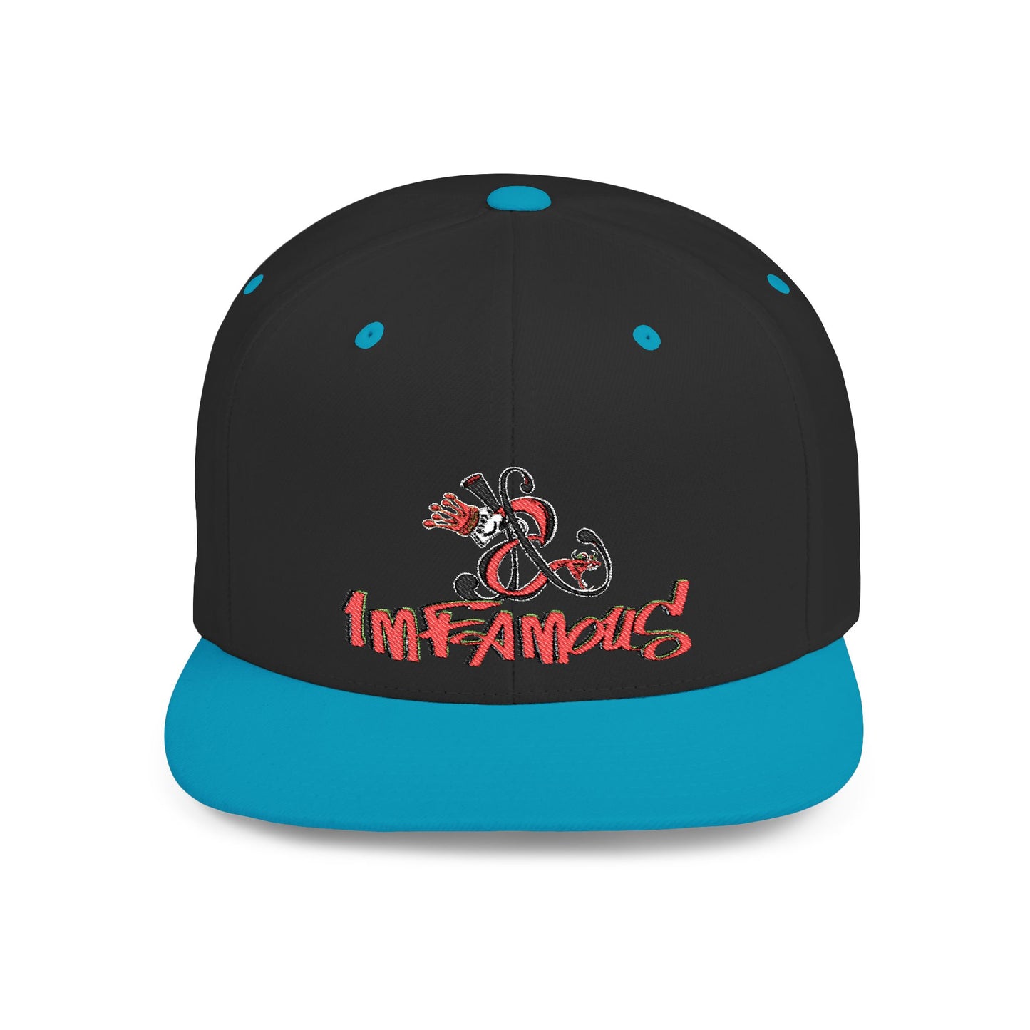 Imfamous brand logo Flat Bill Snapback