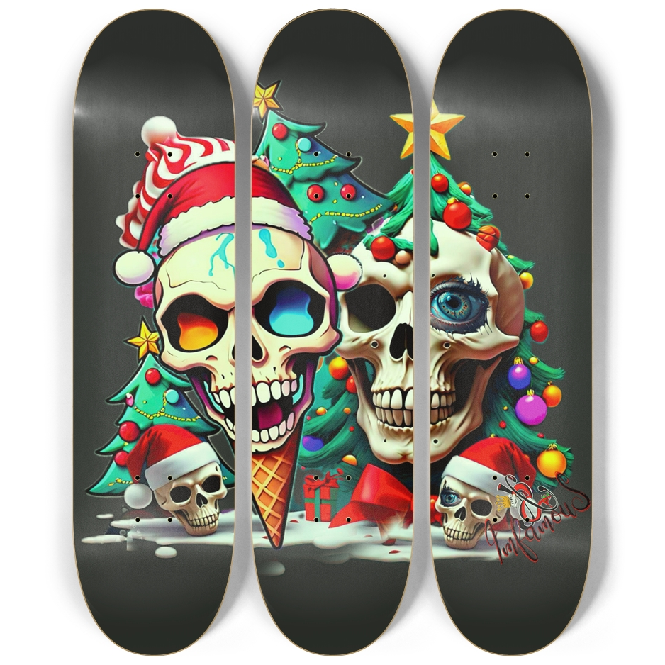 Imfamous Christmas Skateboard Series