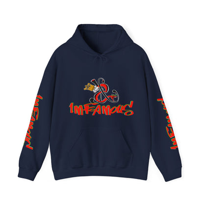 Premium Hooded Sweatshirt - Imfamous Devils Food Cupcake Design