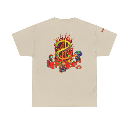 Premium graphic T-shirt - Imfamous halloween logo Design