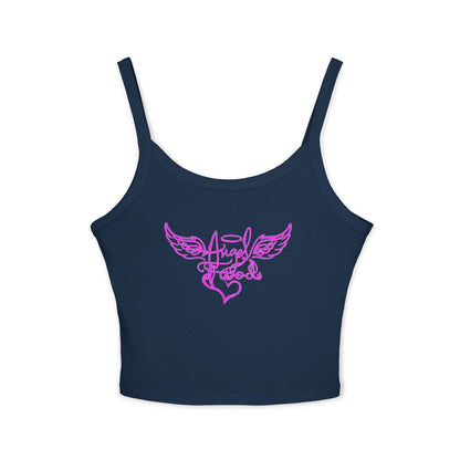Angel Wings Spaghetti Strap Tank Top - Perfect for Summer & Festivals - Angel Food - Imfamous design - sexy Top for women