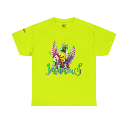 Graphic Tee Unipineapple Flying on Unicorn Heavy Cotton T-shirt