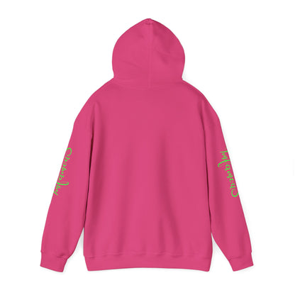 Sudadera con capucha - Diseño de piña volando sobre unicornio