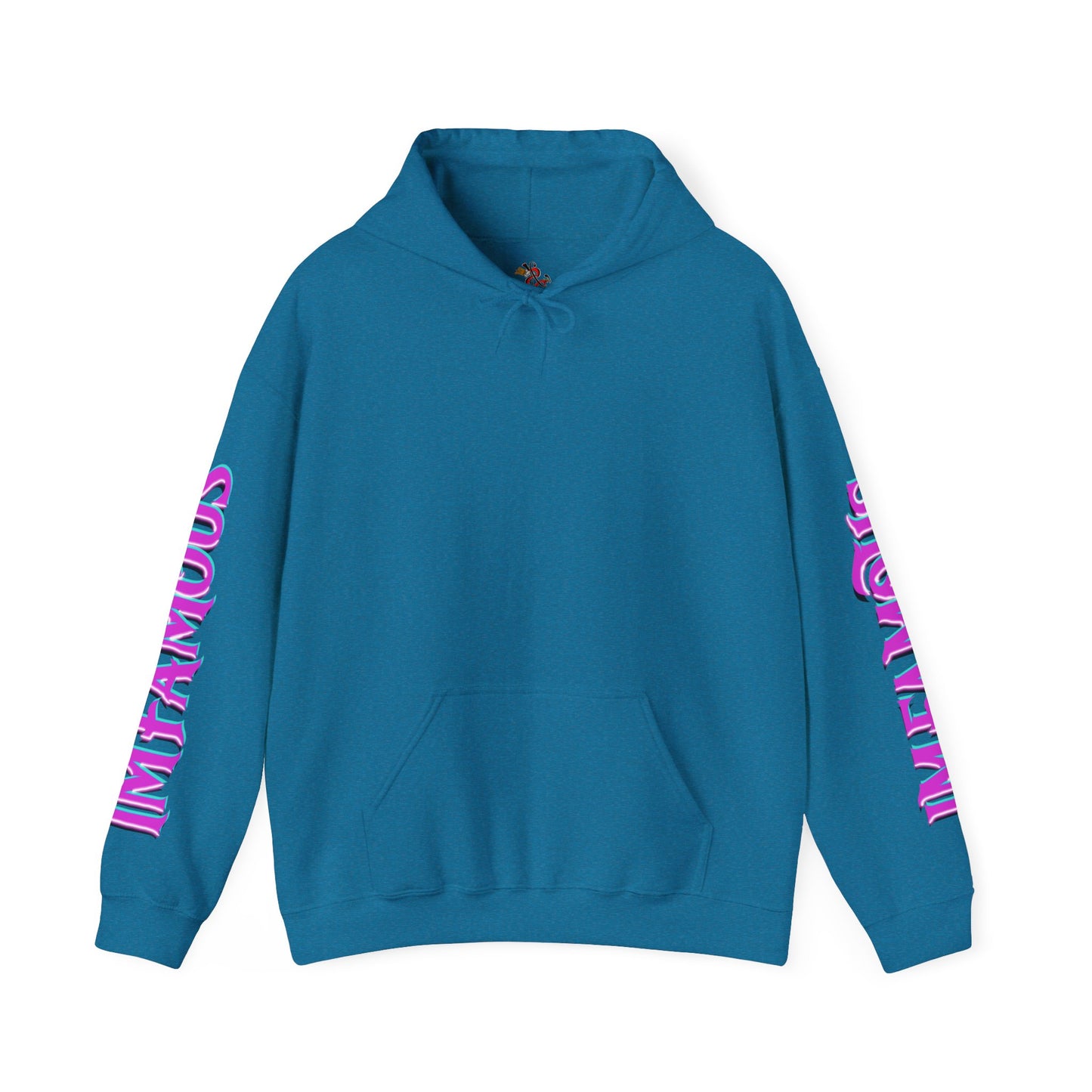Premium Hooded Sweatshirt -cyclops being abducted by ufo