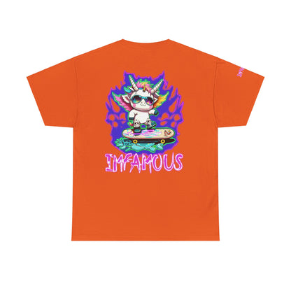 Camiseta gráfica premium: Imfamous Unicorn Breaking The Glass Design #2 (Diseño n.° 2 del famoso unicornio rompiendo el cristal)