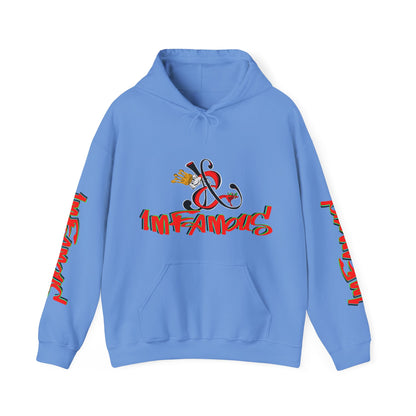 Premium Hooded Sweatshirt - Imfamous Devils Food Cupcake Design