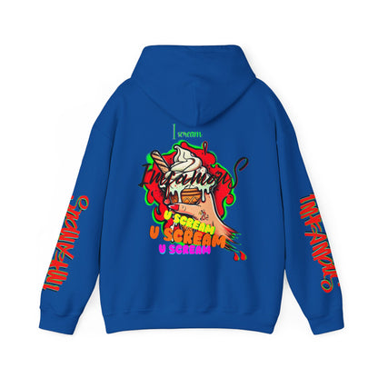 premium Hooded Sweatshirt - Imfamous I-scream Halloween spooky