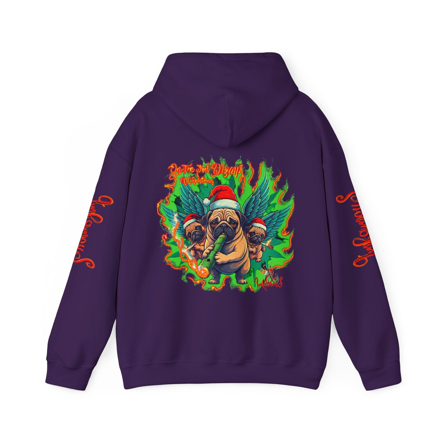 Premium hooded sweatshirt- Imfamous Pug Life