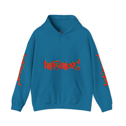 带有 Imfamous 品牌徽标的连帽运动衫