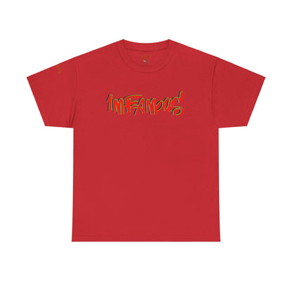 Premium graphic T-shirt - Imfamous halloween logo Design