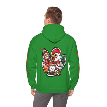 Sudadera con capucha con el famoso diseño de Bad Pussy Cat - Unisex