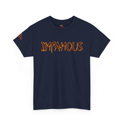 Imfamous Devils Food Cupcake Zombie attack Graphic Tee - Fun Casual Wear, Unisex T-Shirt for Food Lovers, Halloween fun gift