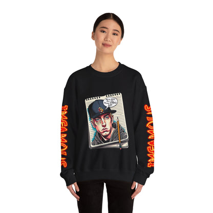 Street Art Crewneck Sweatshirt, Urban Style Sweatshirt, Graphic Hoodie, Casual Wear, Unique Gift for Artists, Streetwear
