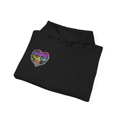 Premium Unisex Heavy Blend™ Hooded Sweatshirt - I love Imfamous i-screams design