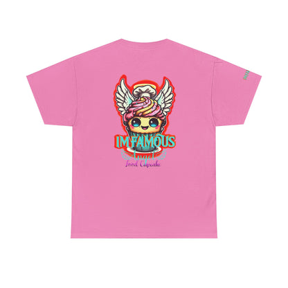 Camiseta de algodón con el famoso diseño de cupcakes Angel Food