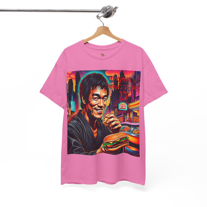 Retro Foodie Unisex Tee - Vibrant impersanation Art, Casual Wear, Gift for Food Lovers, Comic Con Fashion, funny king of Kung fu Tee