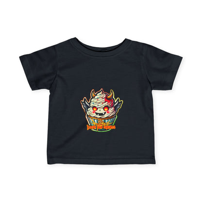 Cute Devil Cupcake Infant Tee - Adorable Toddler Shirt for Birthdays or Everyday Fun