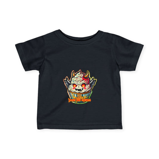 Cute Devil Cupcake Infant Tee - Adorable Toddler Shirt for Birthdays or Everyday Fun