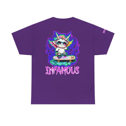 Camiseta gráfica premium: Imfamous Unicorn Breaking The Glass Design #2 (Diseño n.° 2 del famoso unicornio rompiendo el cristal)