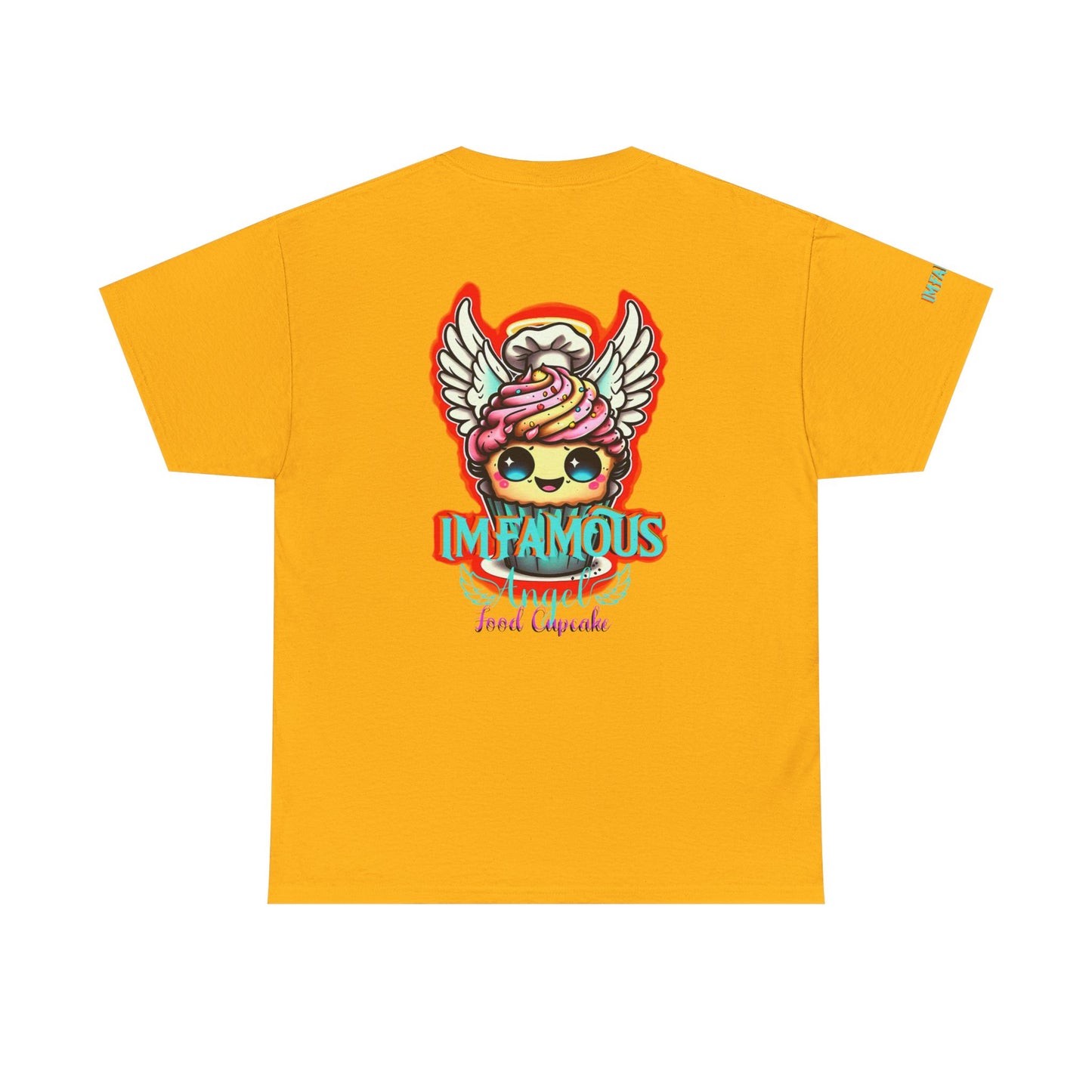 Camiseta de algodón con el famoso diseño de cupcakes Angel Food