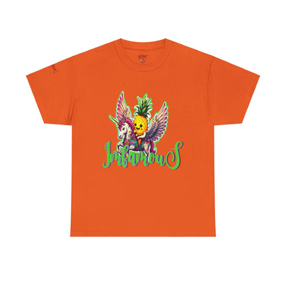 Graphic Tee Unipineapple Flying on Unicorn Heavy Cotton T-shirt