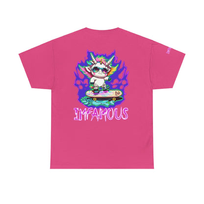 Camiseta gráfica premium: Imfamous Unicorn Breaking The Glass Design #2 (Diseño n.° 2 del famoso unicornio rompiendo el cristal)
