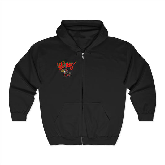 Premium Full Zip Hooded Sweatshirt - Imfamous logo