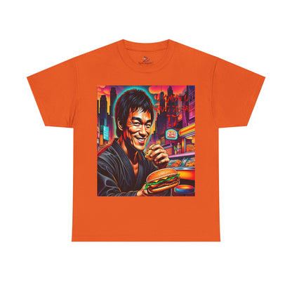 Retro Foodie Unisex Tee - Vibrant impersanation Art, Casual Wear, Gift for Food Lovers, Comic Con Fashion, funny king of Kung fu Tee
