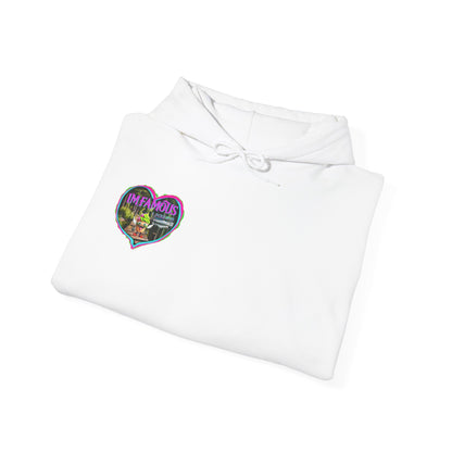 Premium Unisex Heavy Blend™ Hooded Sweatshirt - I love Imfamous i-screams design