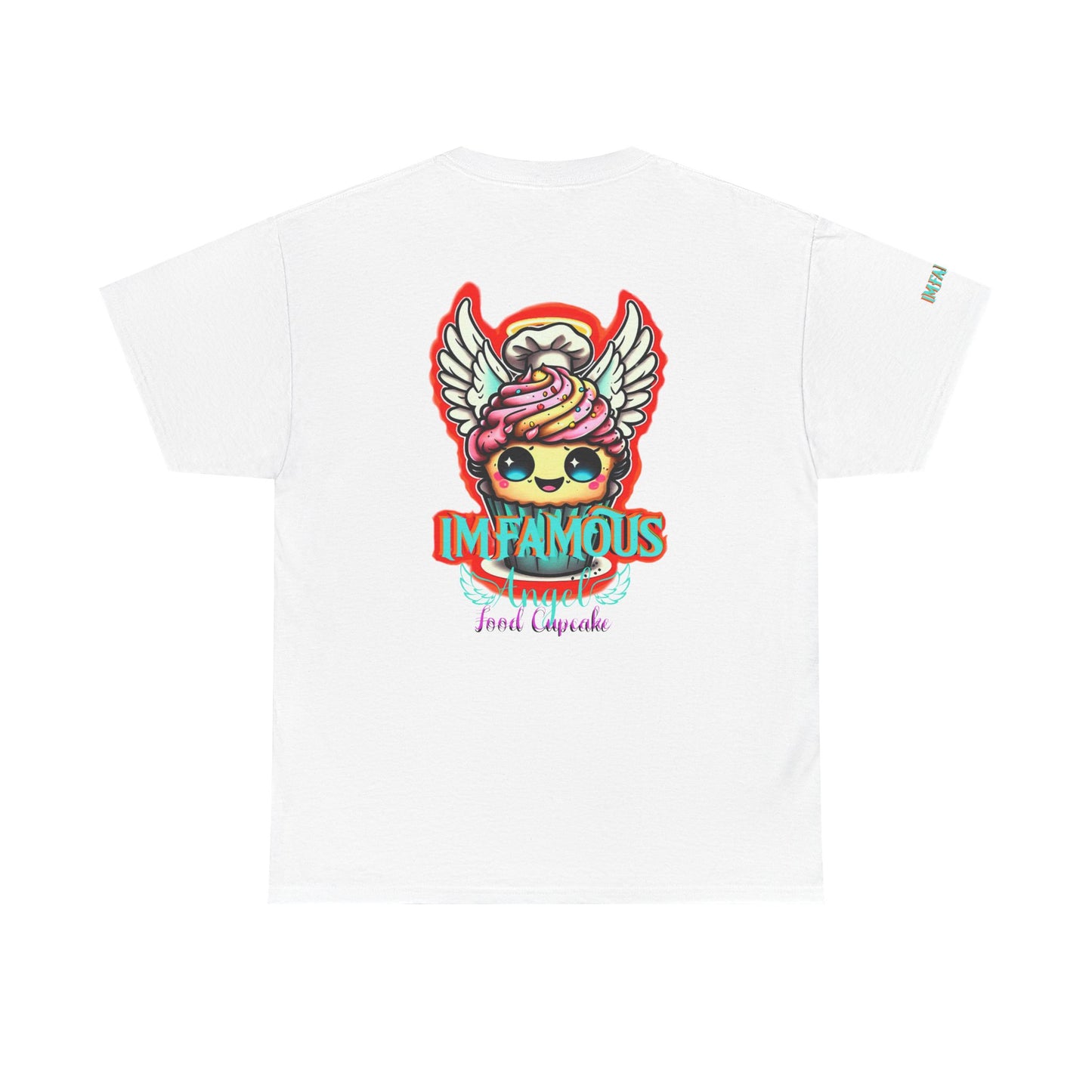 Camiseta de algodón con el famoso diseño de cupcakes Angel Food