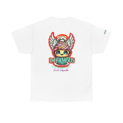 Camiseta de algodón con el famoso diseño de cupcakes Angel Food